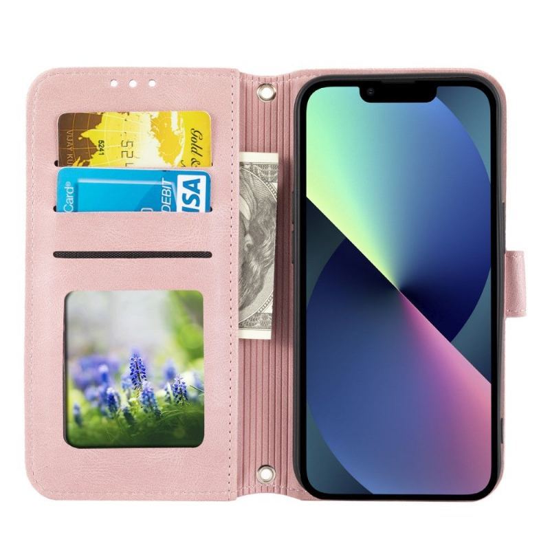 Etui Folio do iPhone 13 Pro z Łańcuch Sofia Efekt Skóry