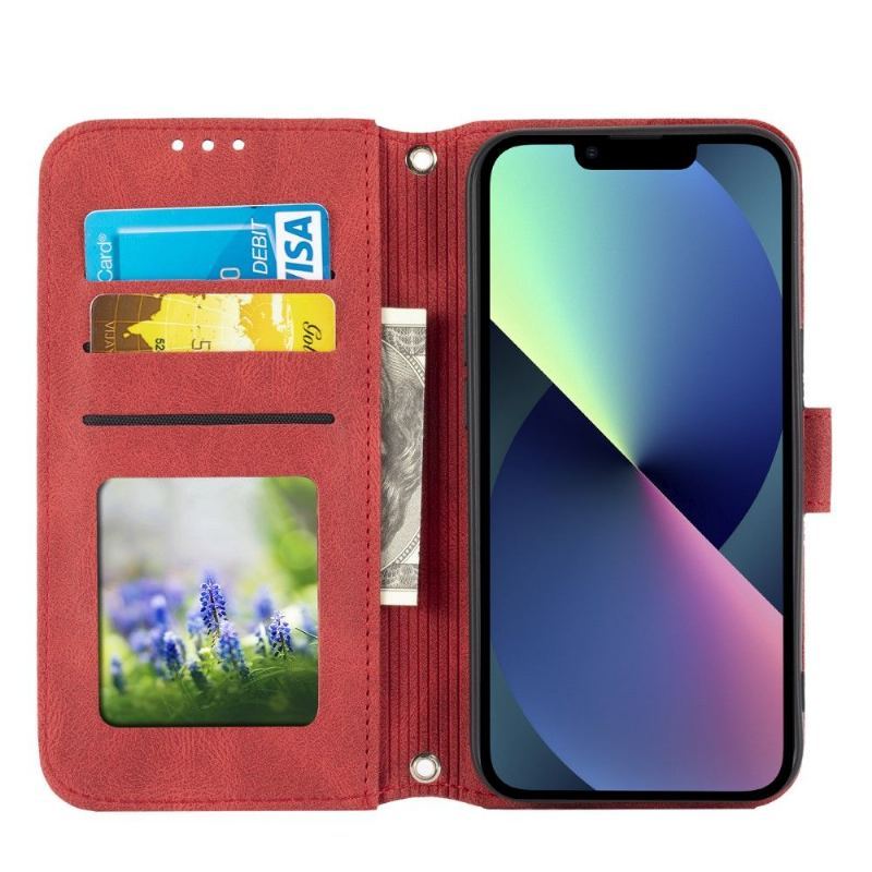 Etui Folio do iPhone 13 Pro z Łańcuch Sofia Efekt Skóry