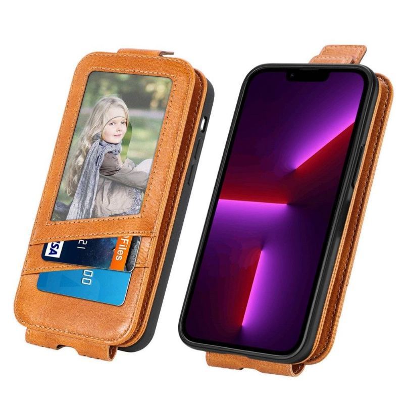 Etui Na Telefon Pokrowce do iPhone 13 Pro Biznes Etui Folio Pionowy Uchwyt Na Karty Z Klapką