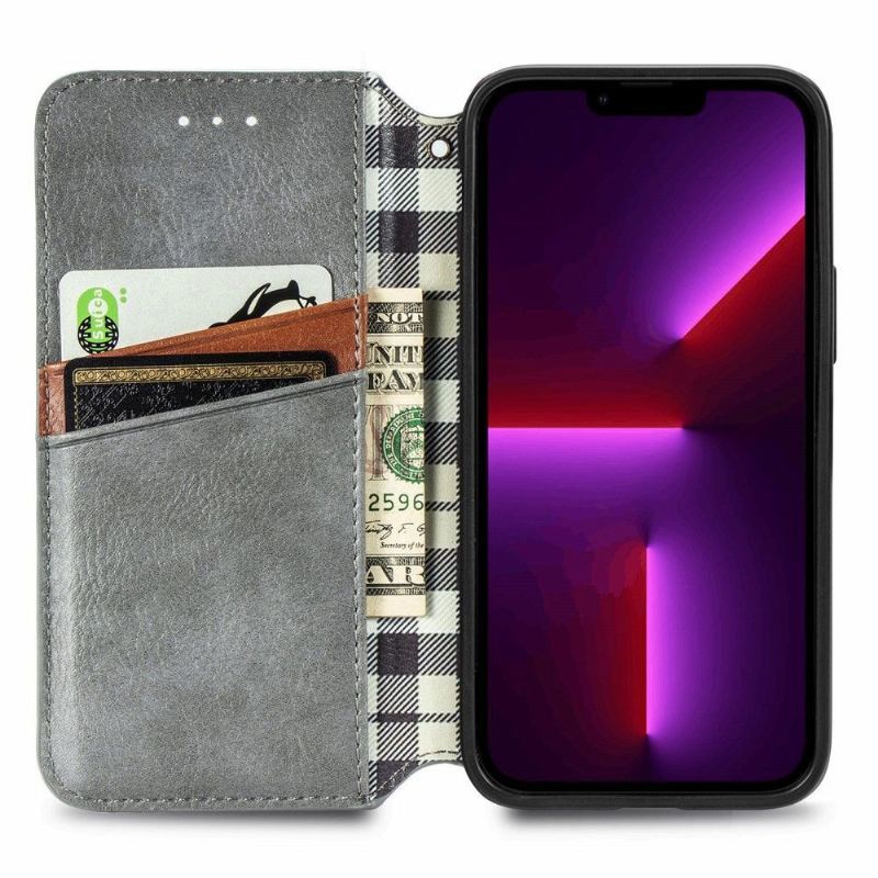 Etui Na Telefon Pokrowce do iPhone 13 Pro Biznes Kub Design Posiadacz Karty