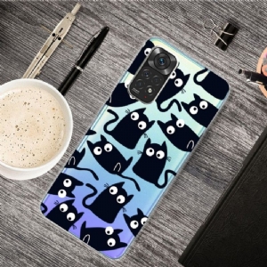 Etui do Xiaomi Redmi Note 11 Pro / 11 Pro 5G Czarne Koty Ilustracja