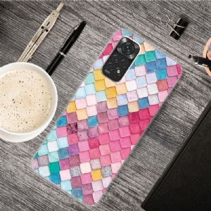 Etui do Xiaomi Redmi Note 11 Pro / 11 Pro 5G Kolorowe Kwadraty