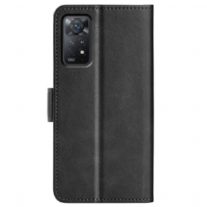 Etui do Xiaomi Redmi Note 11 Pro / 11 Pro 5G Portfel Matowy Pokrowiec Ze Sztucznej Skóry