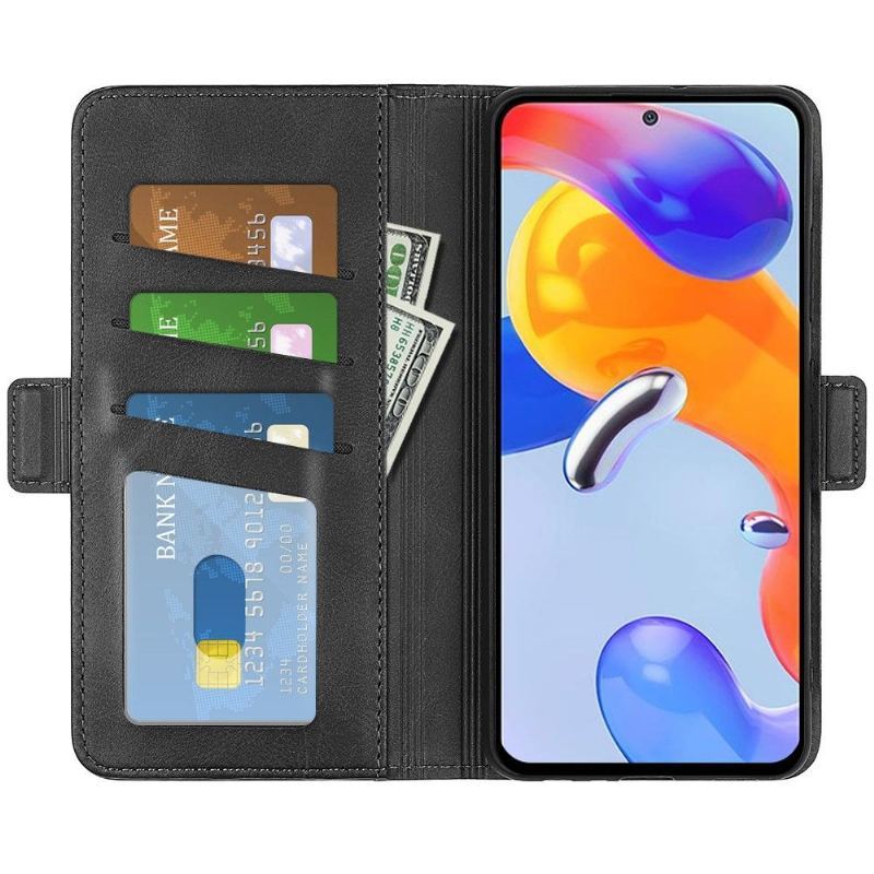 Etui do Xiaomi Redmi Note 11 Pro / 11 Pro 5G Portfel Matowy Pokrowiec Ze Sztucznej Skóry