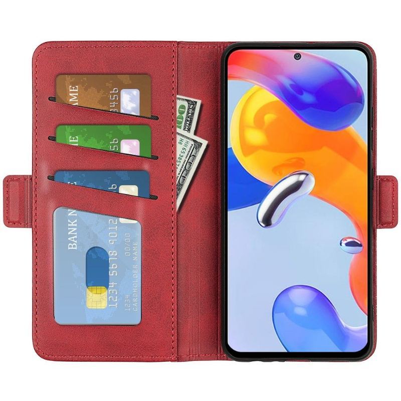 Etui do Xiaomi Redmi Note 11 Pro / 11 Pro 5G Portfel Matowy Pokrowiec Ze Sztucznej Skóry