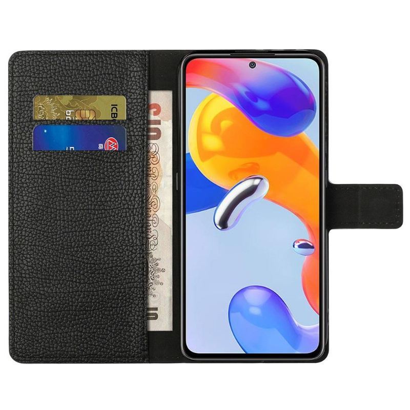 Etui Folio do Xiaomi Redmi Note 11 Pro / 11 Pro 5G Obrzeża Efekt Skóry Ziarnistej