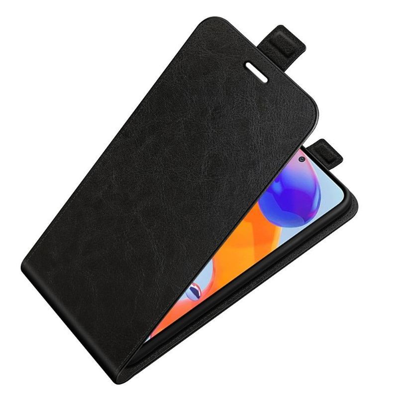 Etui Folio do Xiaomi Redmi Note 11 Pro / 11 Pro 5G Obrzeża Skórzany Futerał Ze Sztucznej Skóry W Pionie