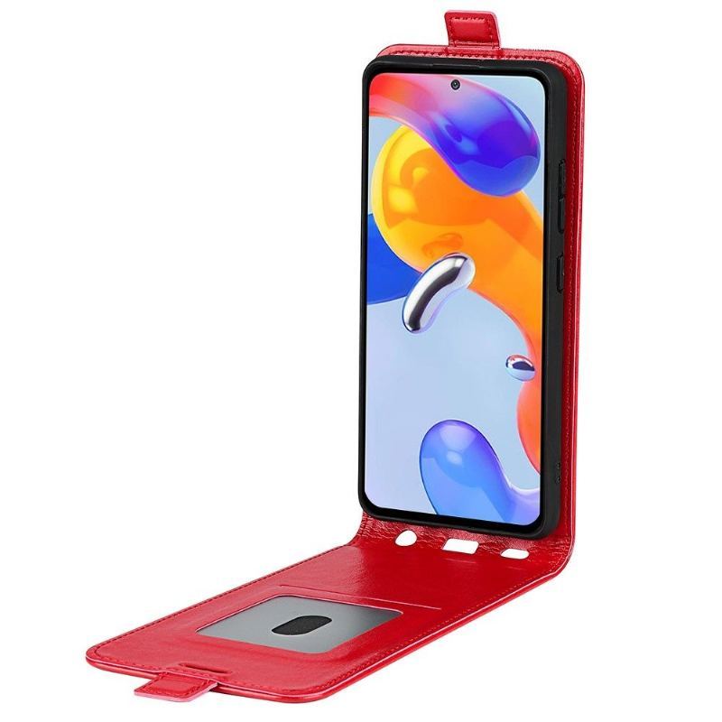 Etui Folio do Xiaomi Redmi Note 11 Pro / 11 Pro 5G Obrzeża Skórzany Futerał Ze Sztucznej Skóry W Pionie