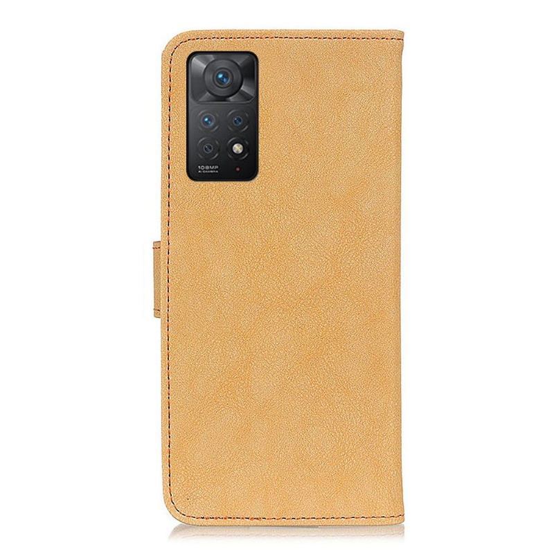 Skórzany Futerał do Xiaomi Redmi Note 11 Pro / 11 Pro 5G Anti-fall Khazneh Efekt Skóry Retro