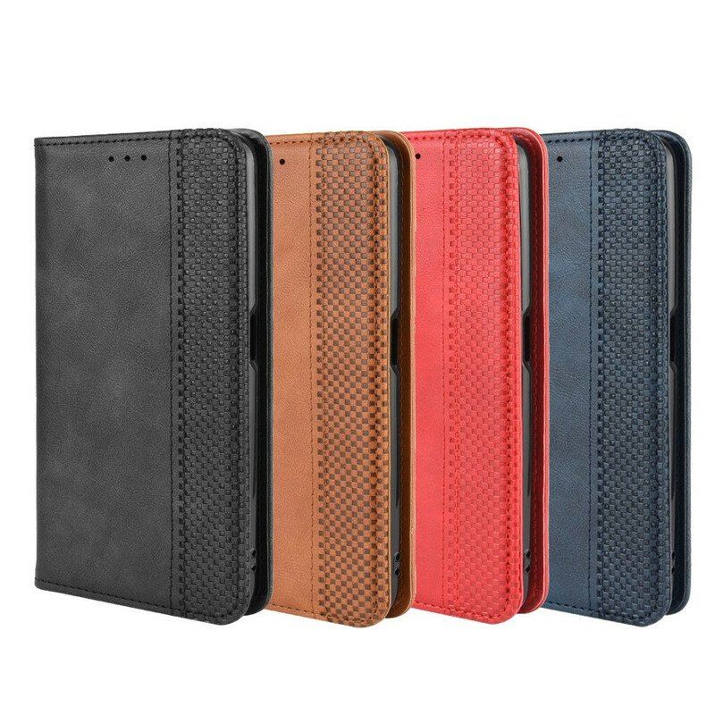 Etui Na Telefon do Realme X50 Etui Folio Stylizowany Efekt Skóry W Stylu Vintage