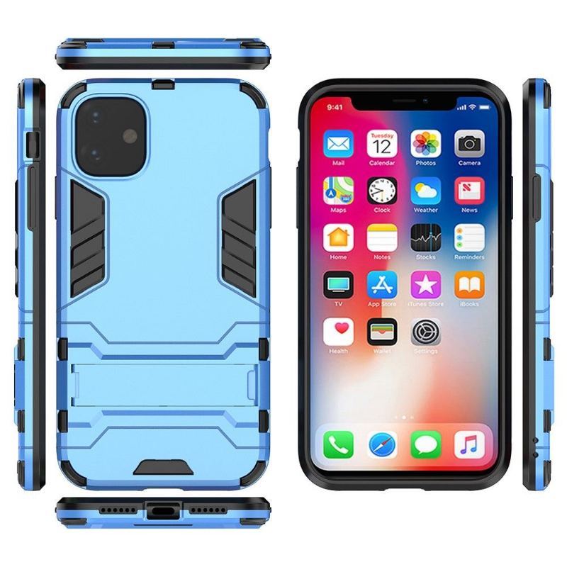 Etui do iPhone 11 Anti-fall Cool Guard Odporny Na Wstrząsy Ze Zintegrowaną Podstawą