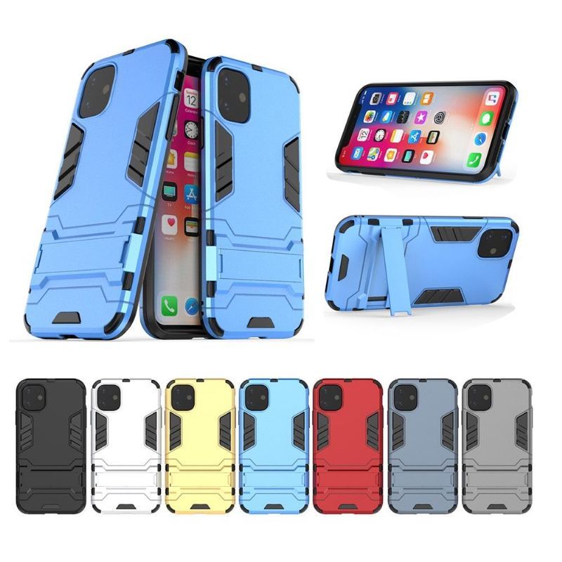 Etui do iPhone 11 Anti-fall Cool Guard Odporny Na Wstrząsy Ze Zintegrowaną Podstawą