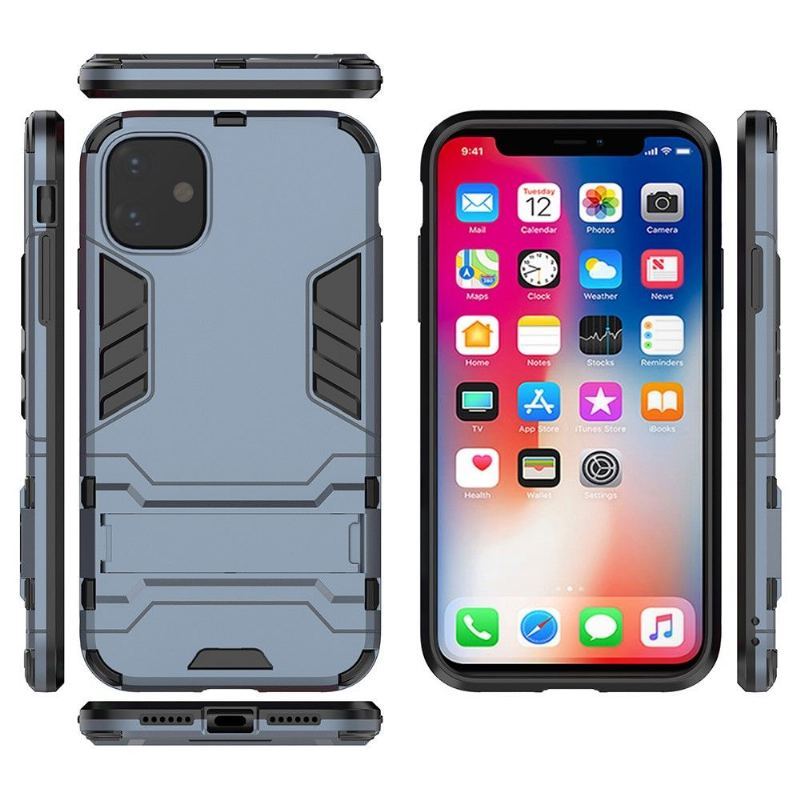 Etui do iPhone 11 Anti-fall Cool Guard Odporny Na Wstrząsy Ze Zintegrowaną Podstawą