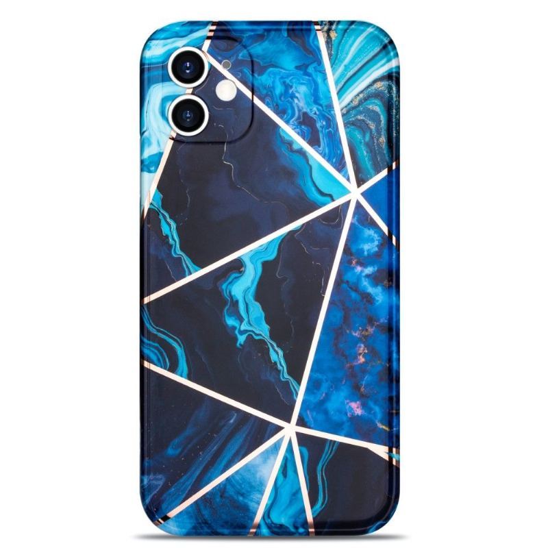 Etui do iPhone 11 Anti-fall Elastyczna Geometria Różowy