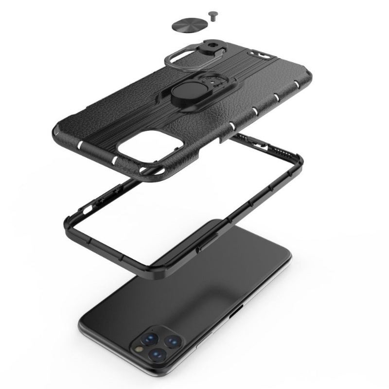 Etui do iPhone 11 Efekt Skóry Ze Zintegrowaną Podstawą