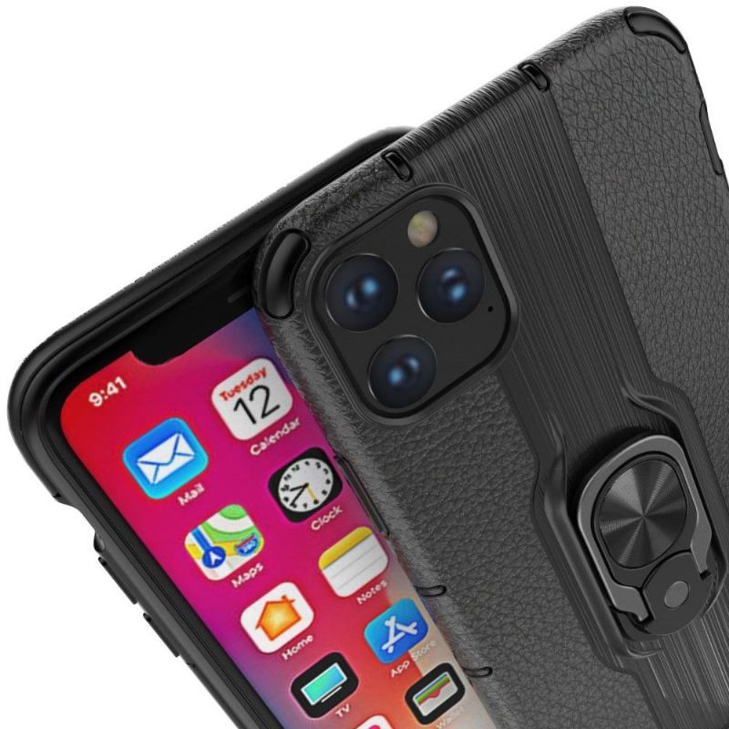 Etui do iPhone 11 Efekt Skóry Ze Zintegrowaną Podstawą