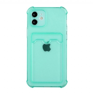 Etui do iPhone 11 Przezroczysty Uchwyt Na Karty