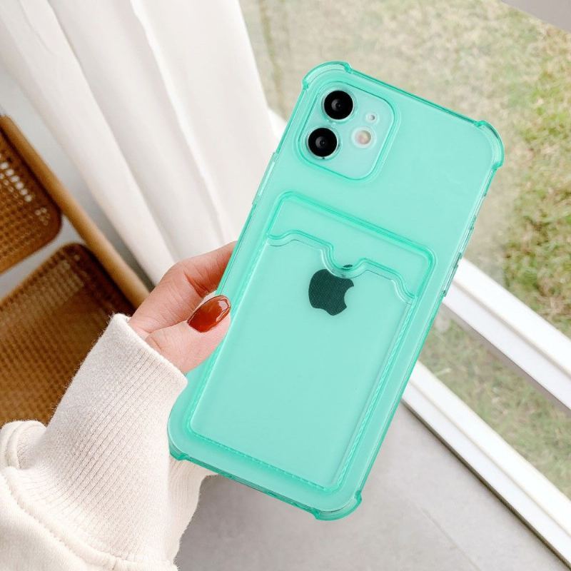 Etui do iPhone 11 Przezroczysty Uchwyt Na Karty