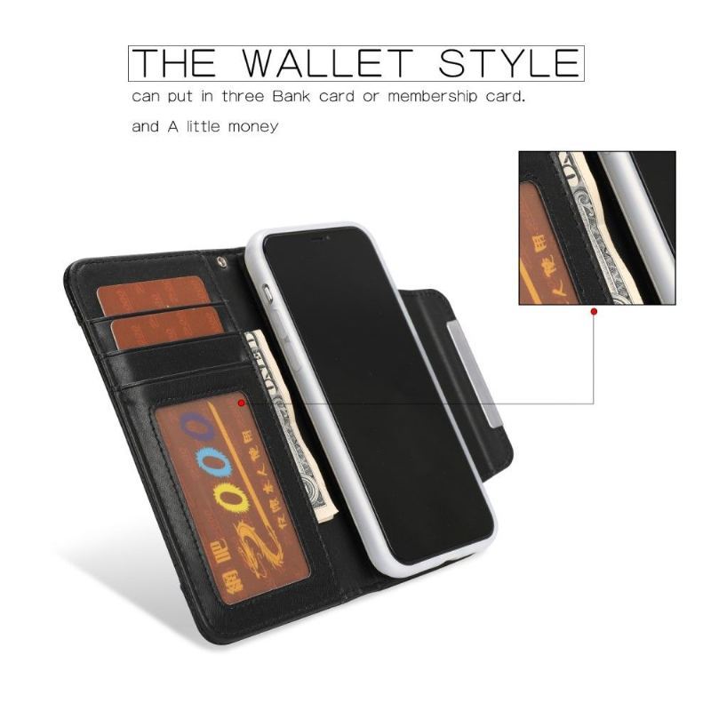 Etui Etui Folio do iPhone 11 2w1 Efekt Skóry Ziarnistej