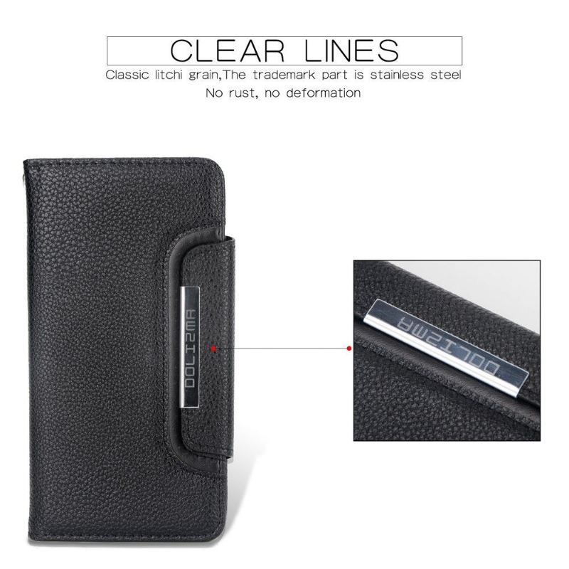 Etui Etui Folio do iPhone 11 2w1 Efekt Skóry Ziarnistej