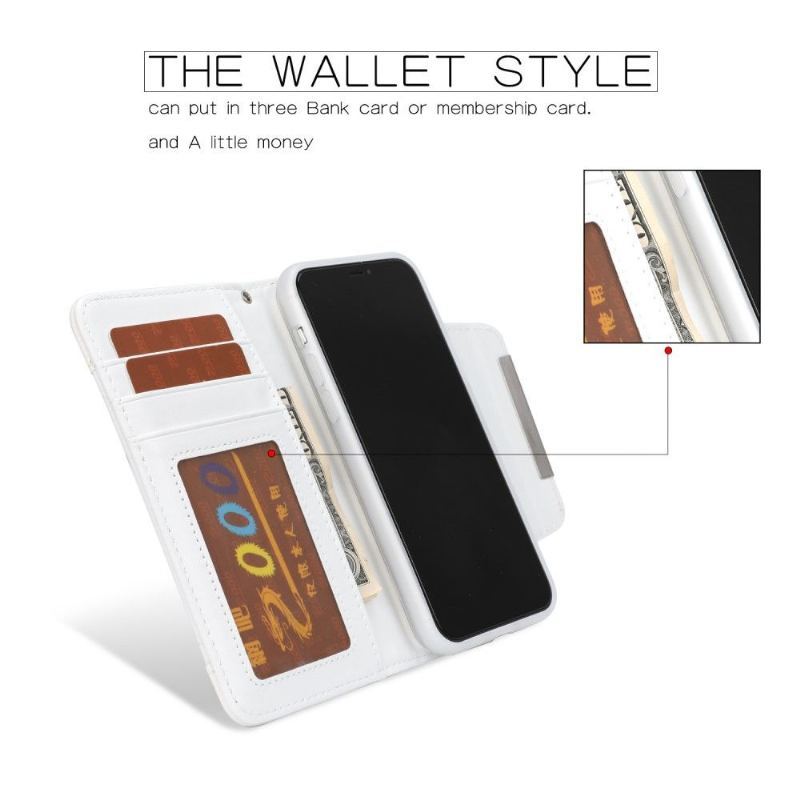 Etui Etui Folio do iPhone 11 2w1 Efekt Skóry Ziarnistej