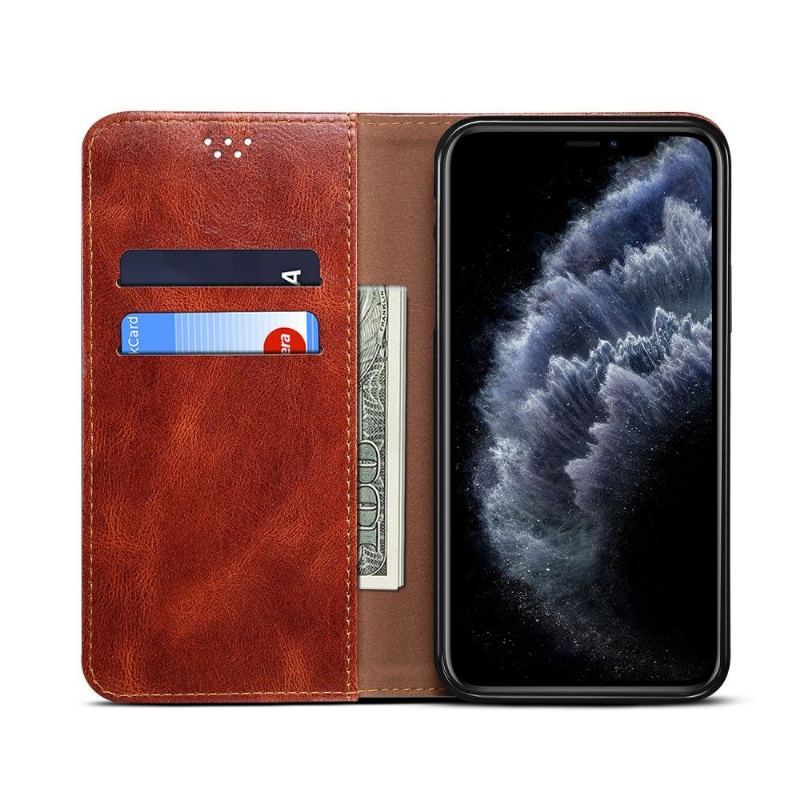 Etui Folio do iPhone 11 Ernestine Odsłonięte Szwy