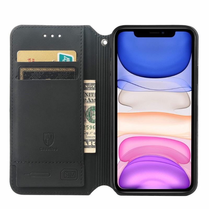 Etui Folio do iPhone 11 Kolorowy Styl Żółw