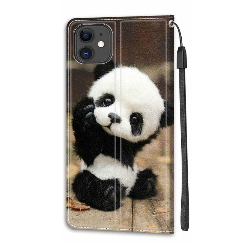 Etui Folio do iPhone 11 Mała Panda