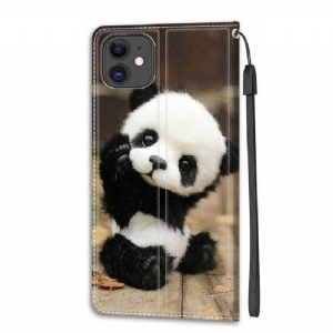 Etui Folio do iPhone 11 Mała Panda