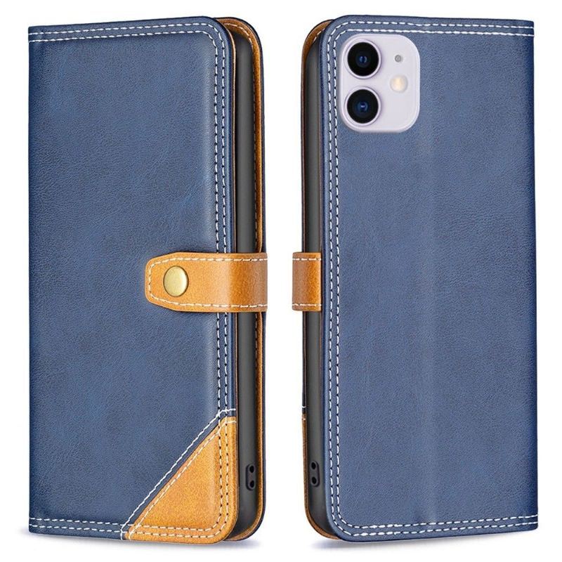 Etui Folio do iPhone 11 Obrzeża Binfen Series-8 Odsłonięte Szwy