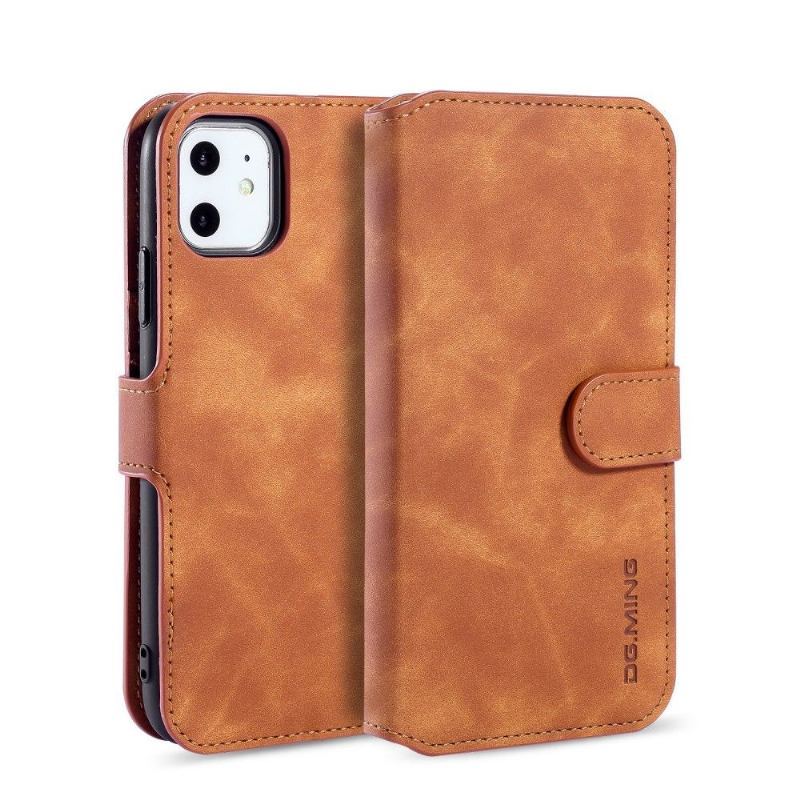 Etui Folio do iPhone 11 Obrzeża Dg Ming Styl Retro