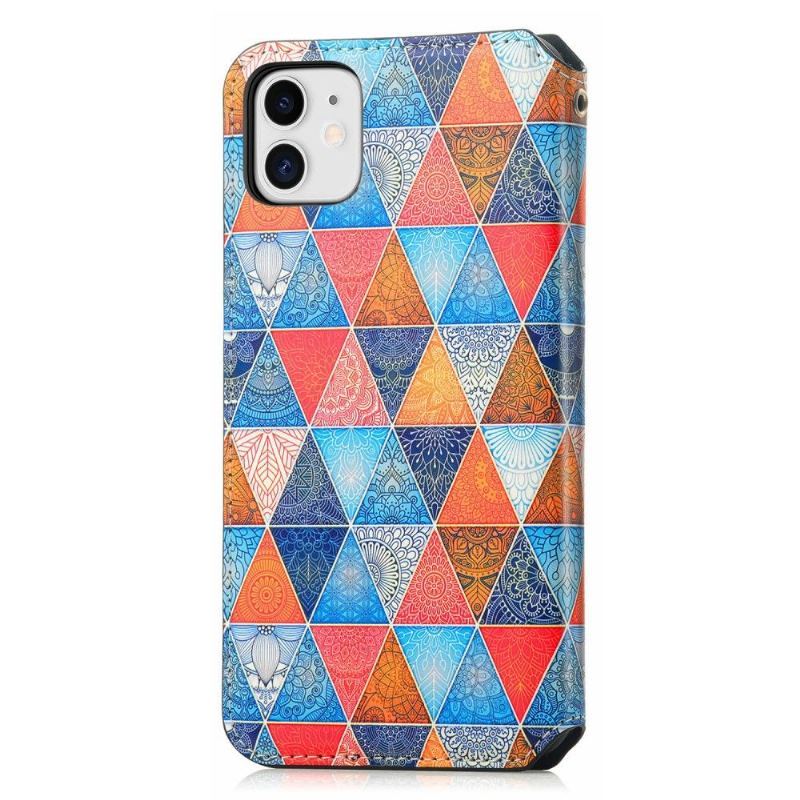 Etui Folio do iPhone 11 Obrzeża Geometryczna Mandala