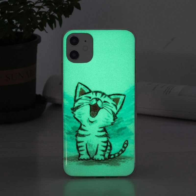 Futerały do iPhone 11 Obrzeża Fluorescencyjna Treść Czatu