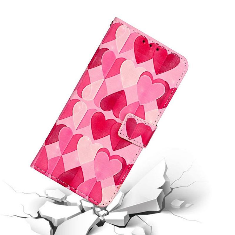 Obudowa Etui Na Telefon do iPhone 11 Hearts + Pasek Na Pasek