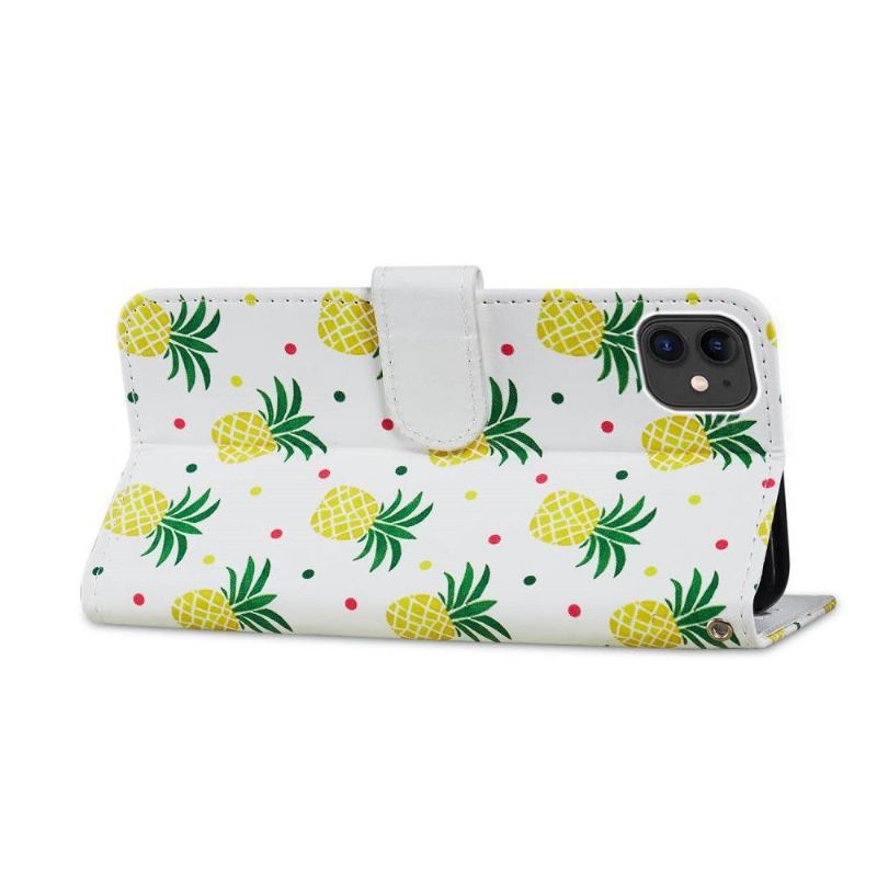 Skórzany Futerał do iPhone 11 Ananas