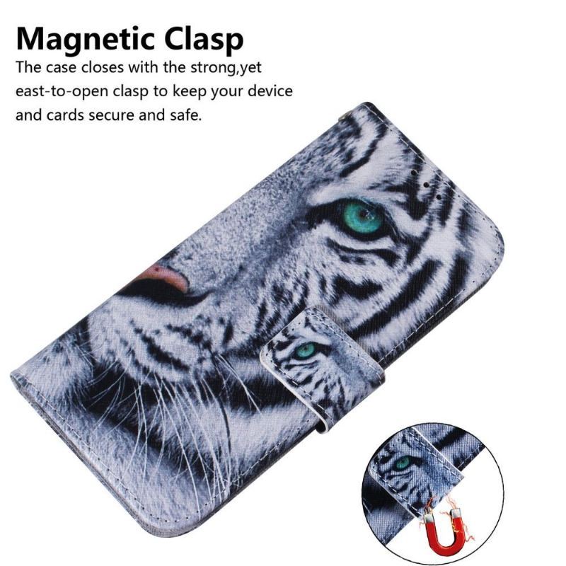 Case do Samsung Galaxy S22 Ultra 5G Biały Tygrys