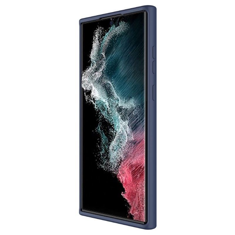 Etui do Samsung Galaxy S22 Ultra 5G Anti-fall Płynna Silikonowa Tylna Osłona Obiektywu