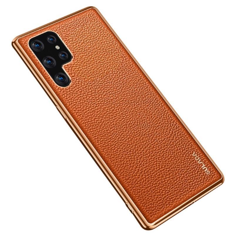 Etui do Samsung Galaxy S22 Ultra 5G Anti-fall Sulada Grained Imitacja Skóry