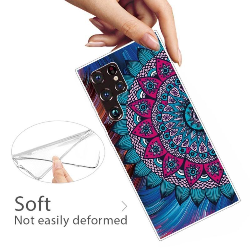 Etui do Samsung Galaxy S22 Ultra 5G Classic Kolorowa Mandala