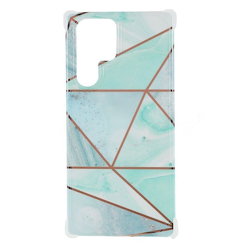 Etui do Samsung Galaxy S22 Ultra 5G Geometryczny Marmur