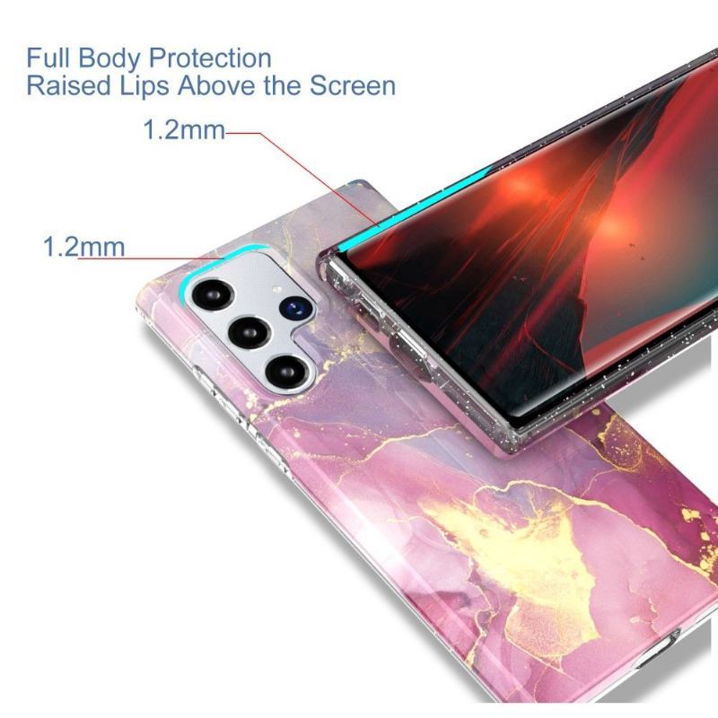 Etui do Samsung Galaxy S22 Ultra 5G Lena Marble