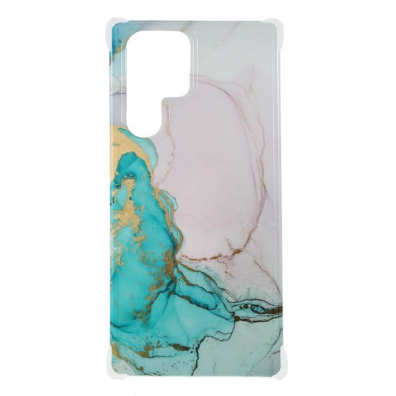 Etui do Samsung Galaxy S22 Ultra 5G Marble Ocean