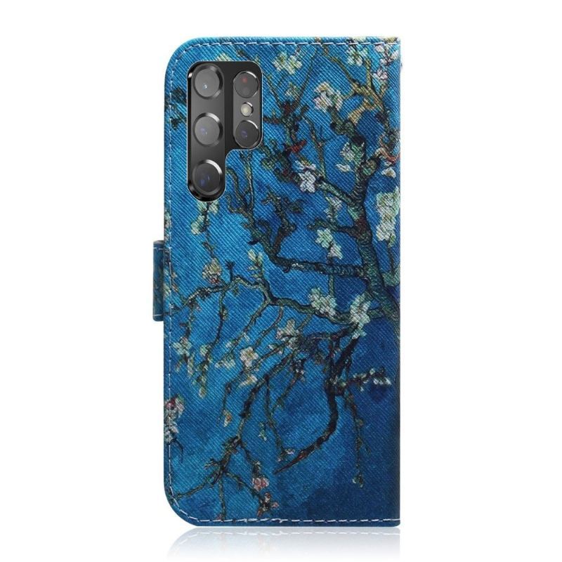 Etui do Samsung Galaxy S22 Ultra 5G Obrzeża Kwiat Migdałów