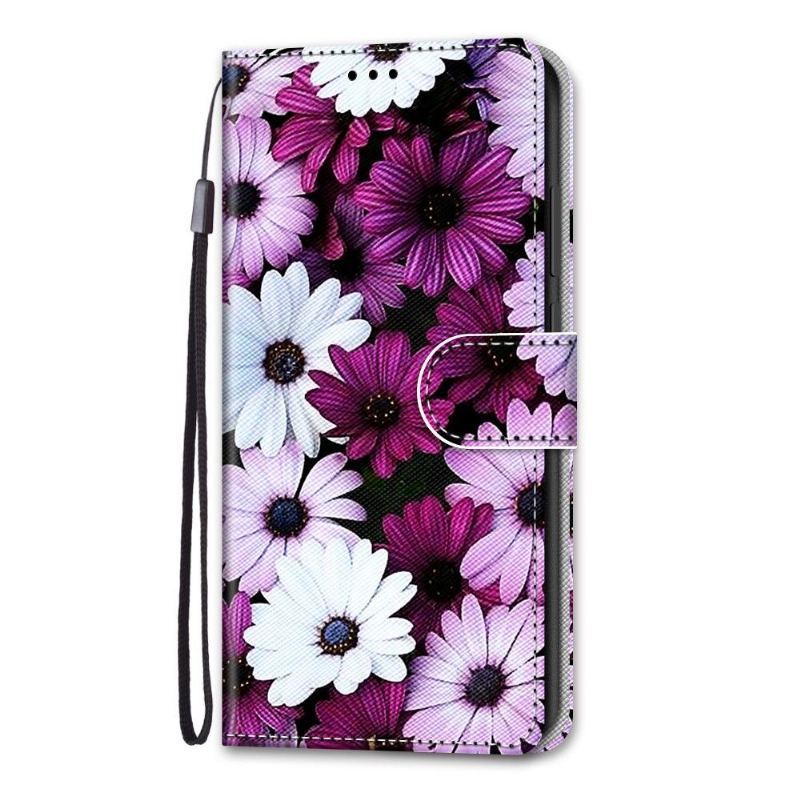 Etui Folio do Samsung Galaxy S22 Ultra 5G Classic Kolorowe Stokrotki