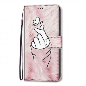 Etui Folio do Samsung Galaxy S22 Ultra 5G Koreańskie Serce