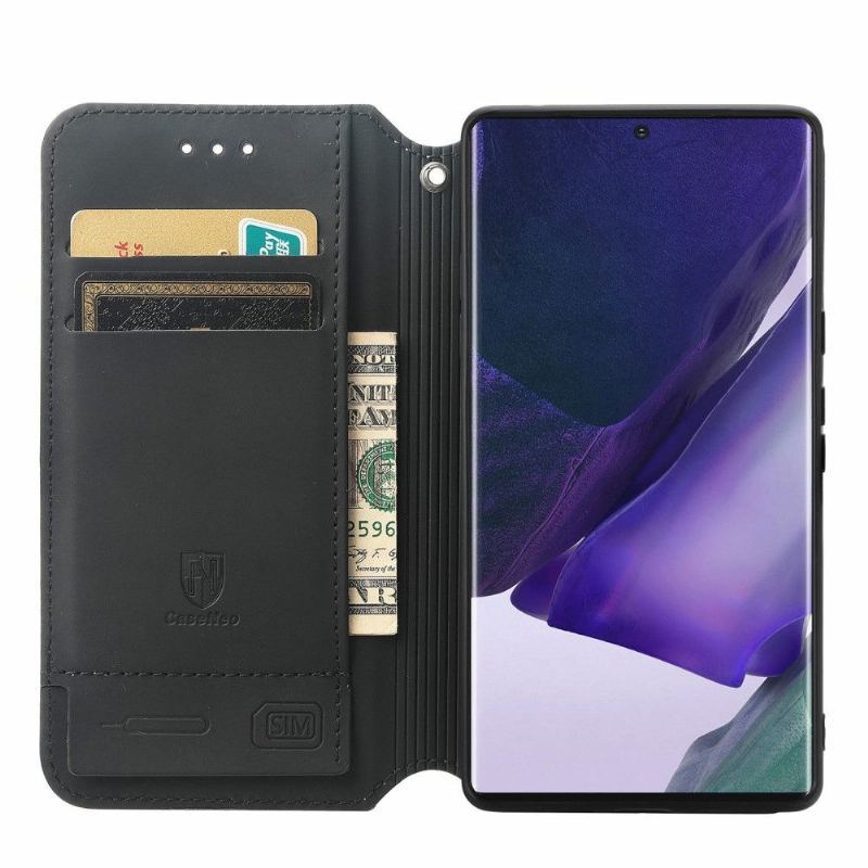 Etui Folio do Samsung Galaxy S22 Ultra 5G Obrzeża Arabeska Wzór