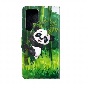 Etui Folio do Samsung Galaxy S22 Ultra 5G Panda Perched