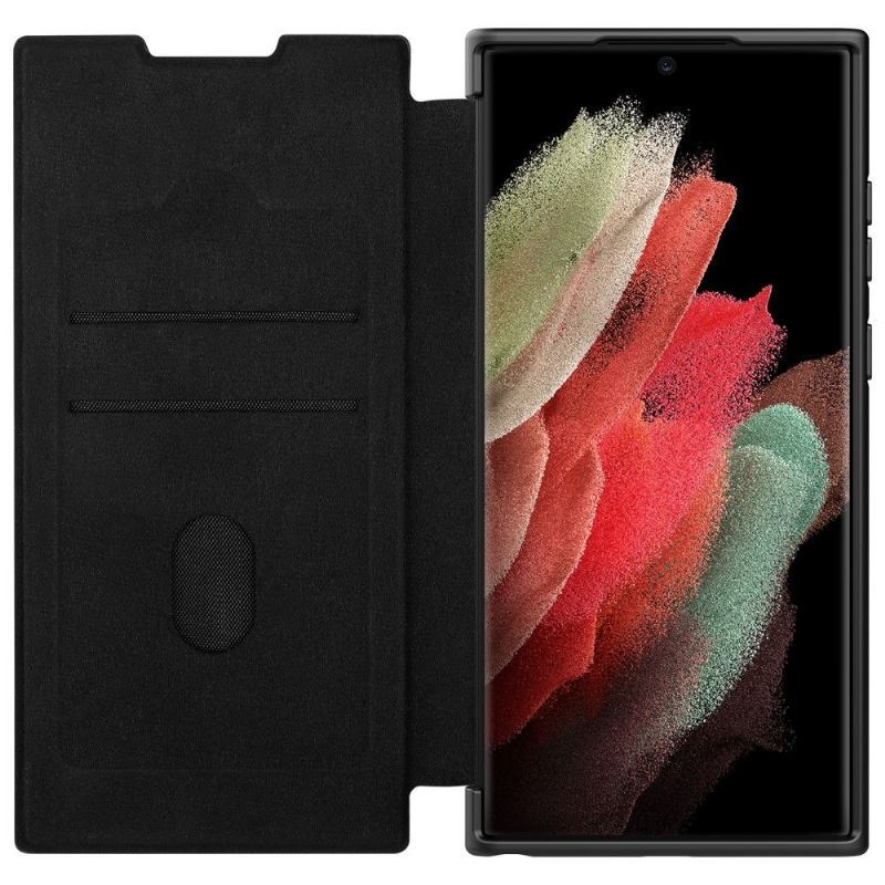 Etui Folio do Samsung Galaxy S22 Ultra 5G Qin Pro Series Flip