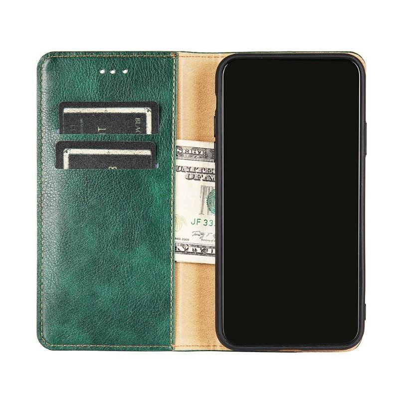 Etui Na Telefon do Samsung Galaxy S22 Ultra 5G Classic Etui Folio Czysta Sztuczna Skóra