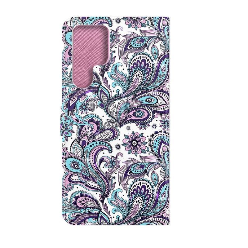 Obudowa Etui Na Telefon do Samsung Galaxy S22 Ultra 5G Paisley_kwiaty